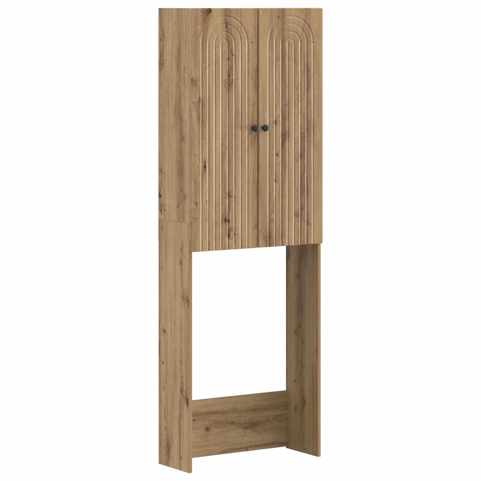 Toiletkast ALKMAAR Artisanaal eiken 66 x 25,5 x 190 cm