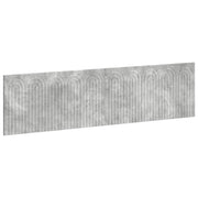 Hoofdbord 200x3x50 cm betongrijs bewerkt hout