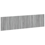 Hoofdbord wandmontage 200x3x50 cm grijs sonoma bewerkt hout
