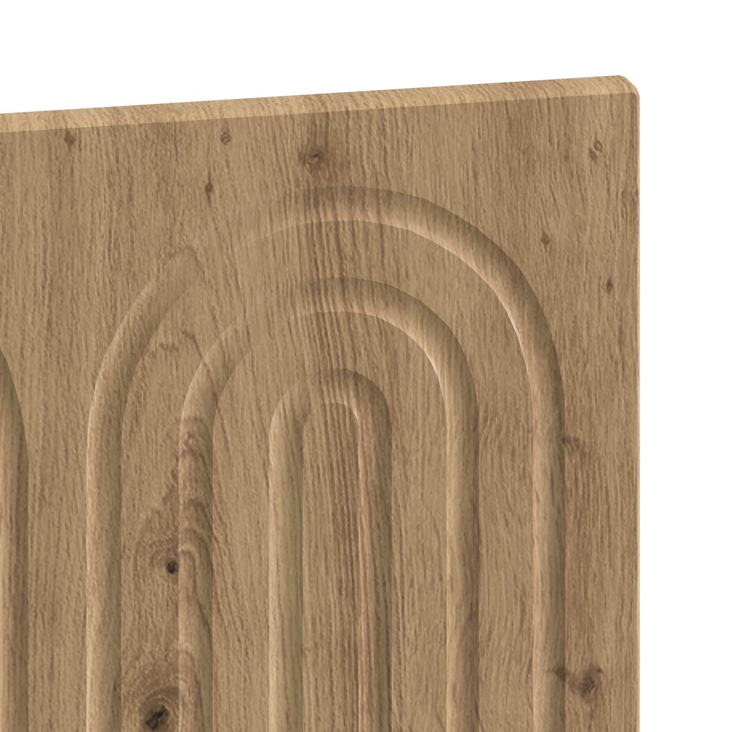 Wandgemonteerd Hoofdeinde ALKMAAR Artisanaal eiken Bewerkt hout