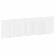Hoofdbord 180x3x50 cm wit bewerkt hout muurmontage