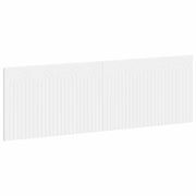 Hoofdbord wandmontage 160x3x50 cm wit bewerkt hout