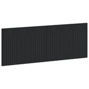 Hoofdbord wandmontage 140x50 cm zwart bewerkt hout