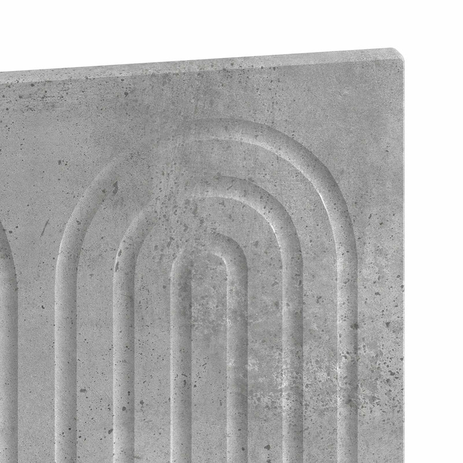 Wandgemonteerd Hoofdeinde ALKMAAR Betongrijs Bewerkt hout