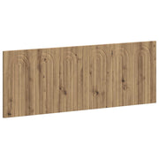 Hoofdbord 140x3x50 cm bewerkt hout artisanaal eiken