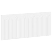 Hoofdbord wandmontage 120x3x50 cm wit bewerkt hout