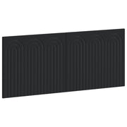 Hoofdbord wandmontage 120 cm zwart bewerkt hout