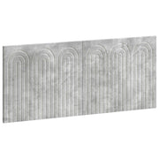 Hoofdeinde wandmontage 120x50 cm betongrijs bewerkt hout