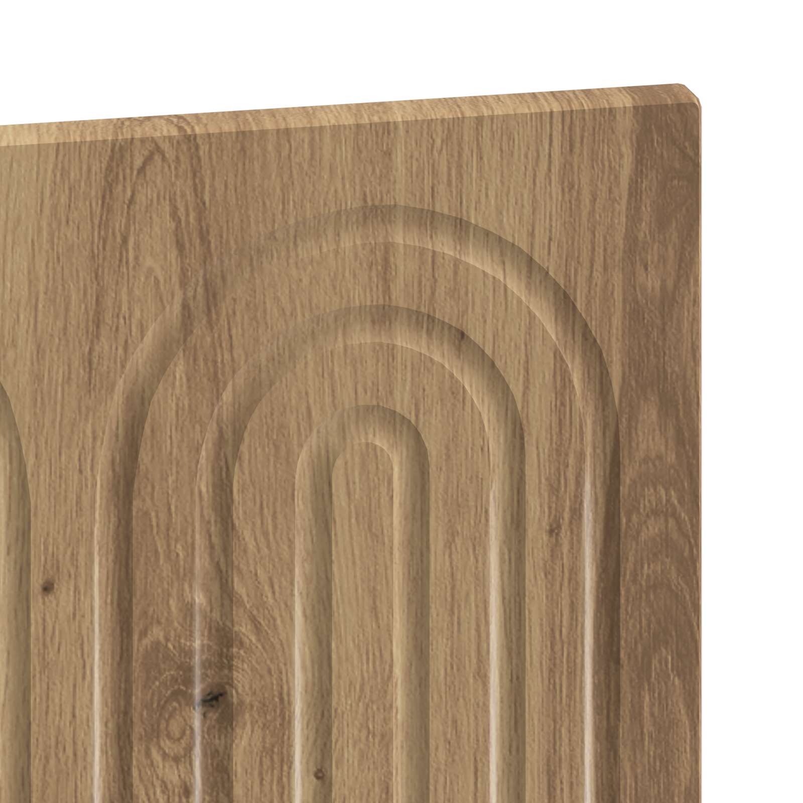 Wandgemonteerd Hoofdeinde ALKMAAR Artisanaal eiken Bewerkt hout