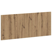 Hoofdbord wandmontage 120x50 cm artisanaal eiken