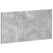 Hoofdbord 100x50 cm betongrijs bewerkt hout wandmontage