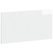 Hoofdbord 100x50 cm hoogglans wit bewerkt hout muurmontage