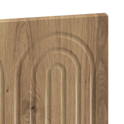 Wandgemonteerd Hoofdeinde ALKMAAR Artisanaal eiken Bewerkt hout