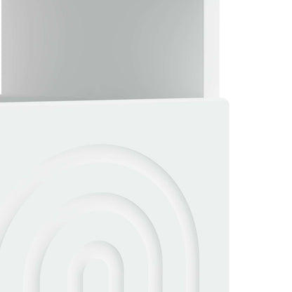 LED tv-meubel Wit Bewerkt hout