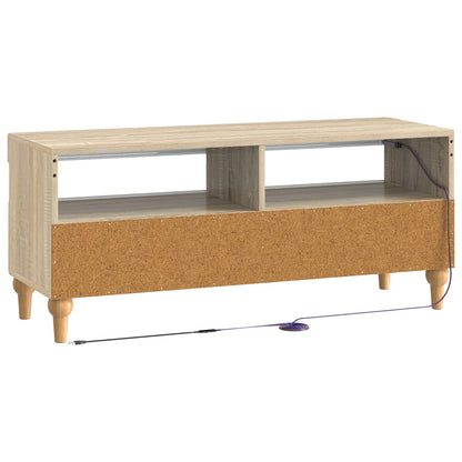 LED tv-meubel Sonoma Eiken Bewerkt hout