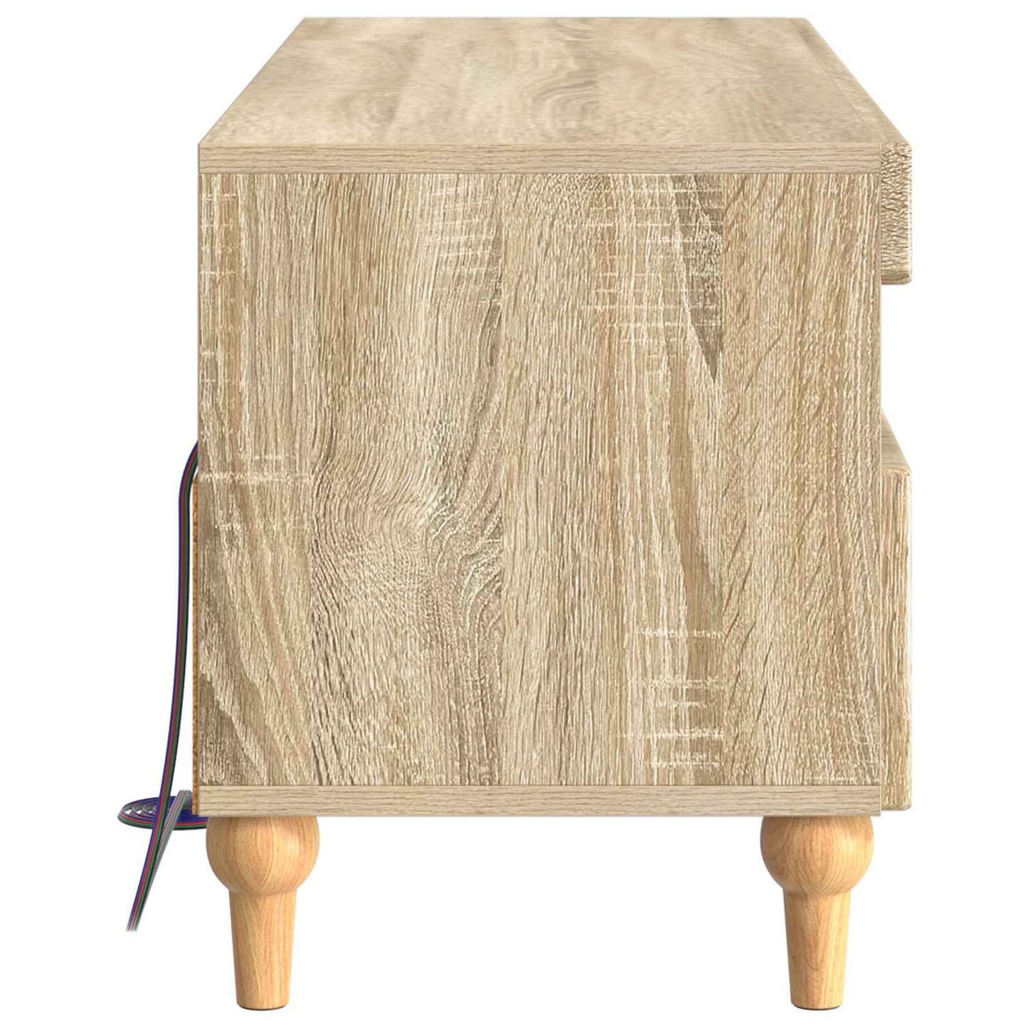 LED tv-meubel Sonoma Eiken Bewerkt hout
