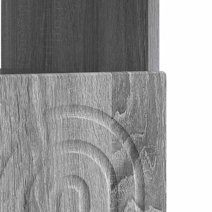 LED tv-meubel Grijs Sonoma Bewerkt hout