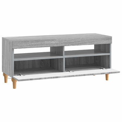 LED tv-meubel Grijs Sonoma Bewerkt hout