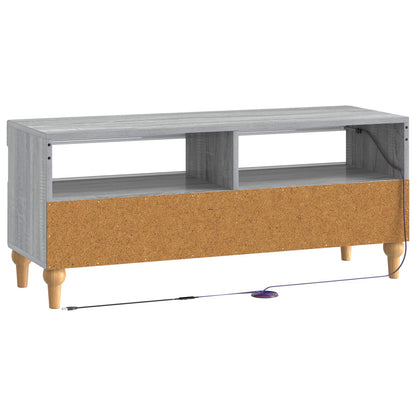 LED tv-meubel Grijs Sonoma Bewerkt hout