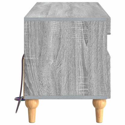 LED tv-meubel Grijs Sonoma Bewerkt hout