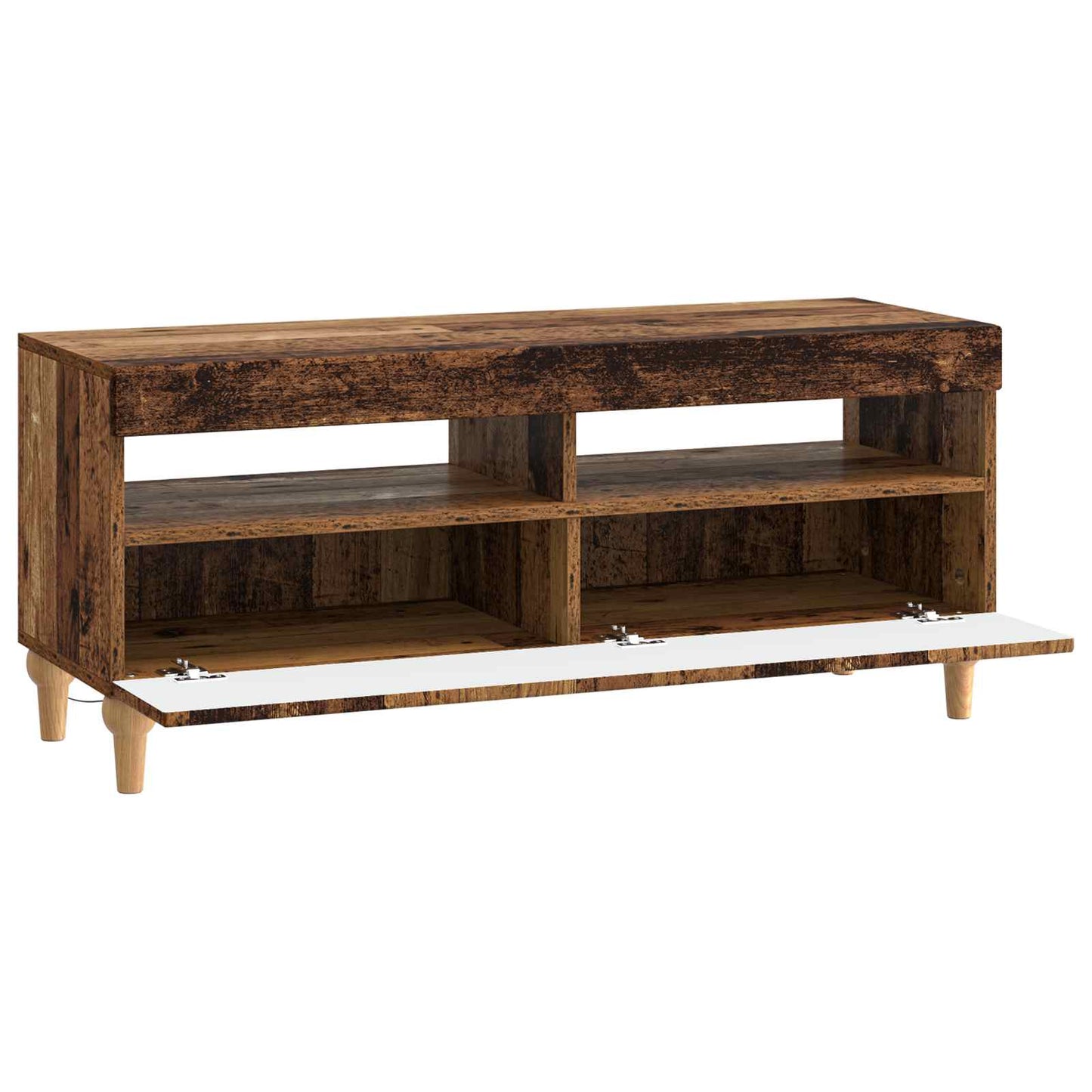 LED tv-meubel Oud hout Bewerkt hout