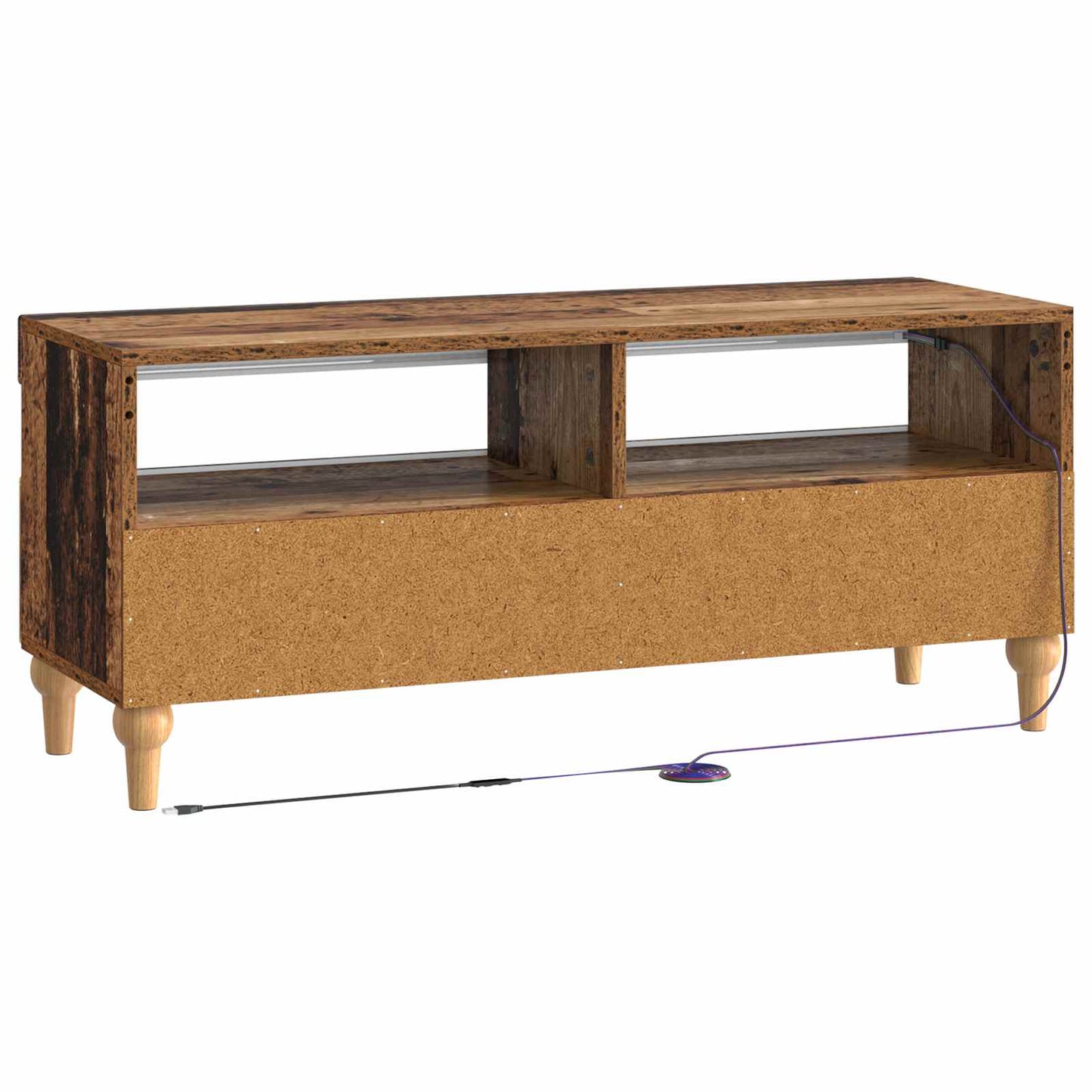 LED tv-meubel Oud hout Bewerkt hout