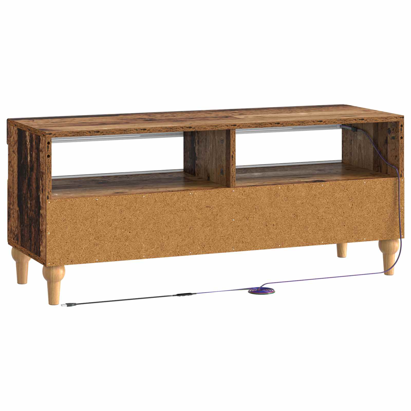 LED tv-meubel Oud hout Bewerkt hout