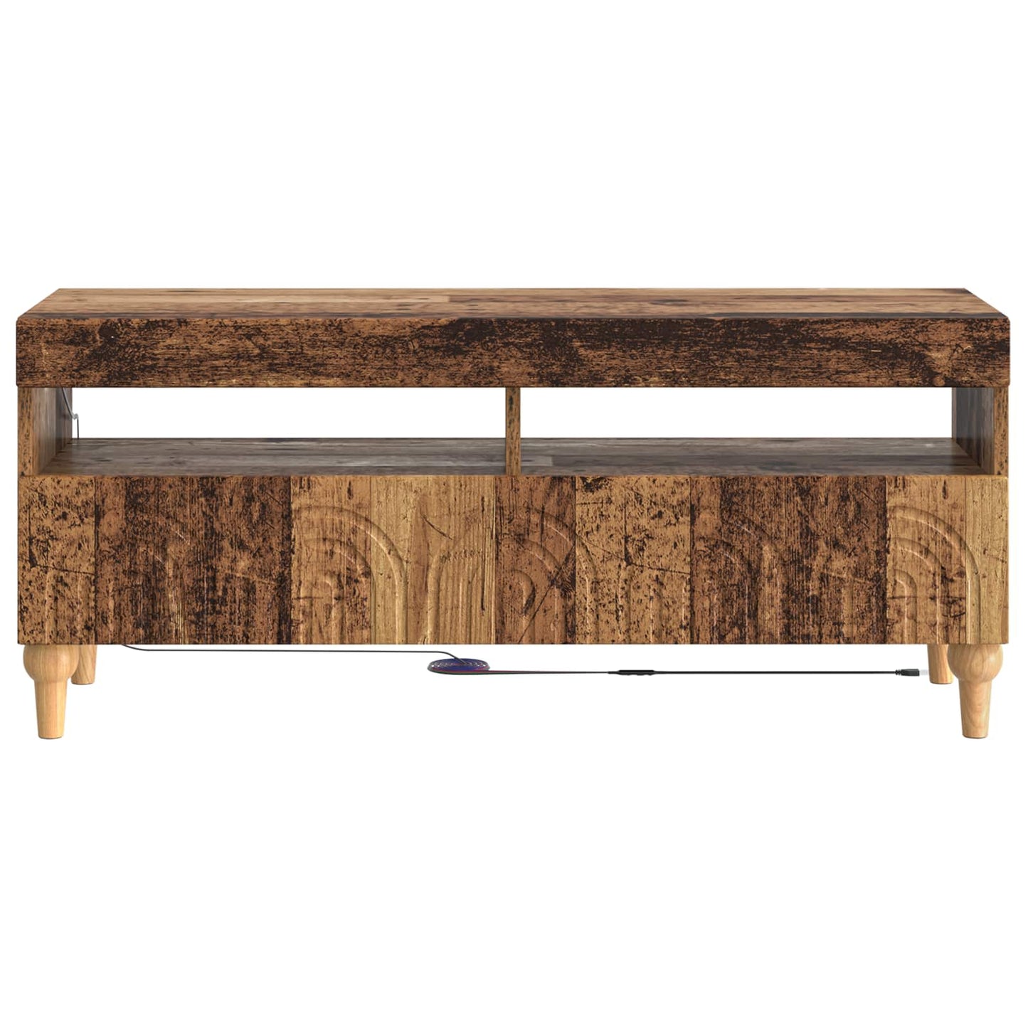 LED tv-meubel Oud hout Bewerkt hout