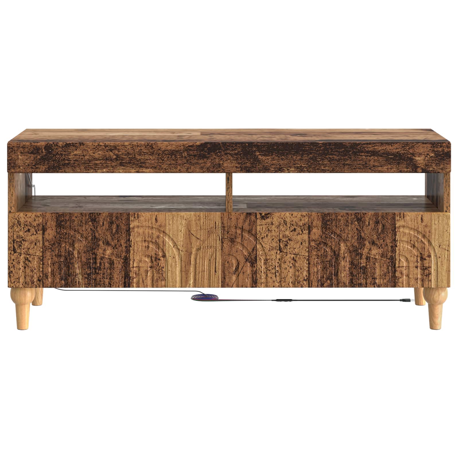 LED tv-meubel Oud hout Bewerkt hout