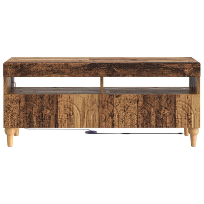 LED tv-meubel Oud hout Bewerkt hout