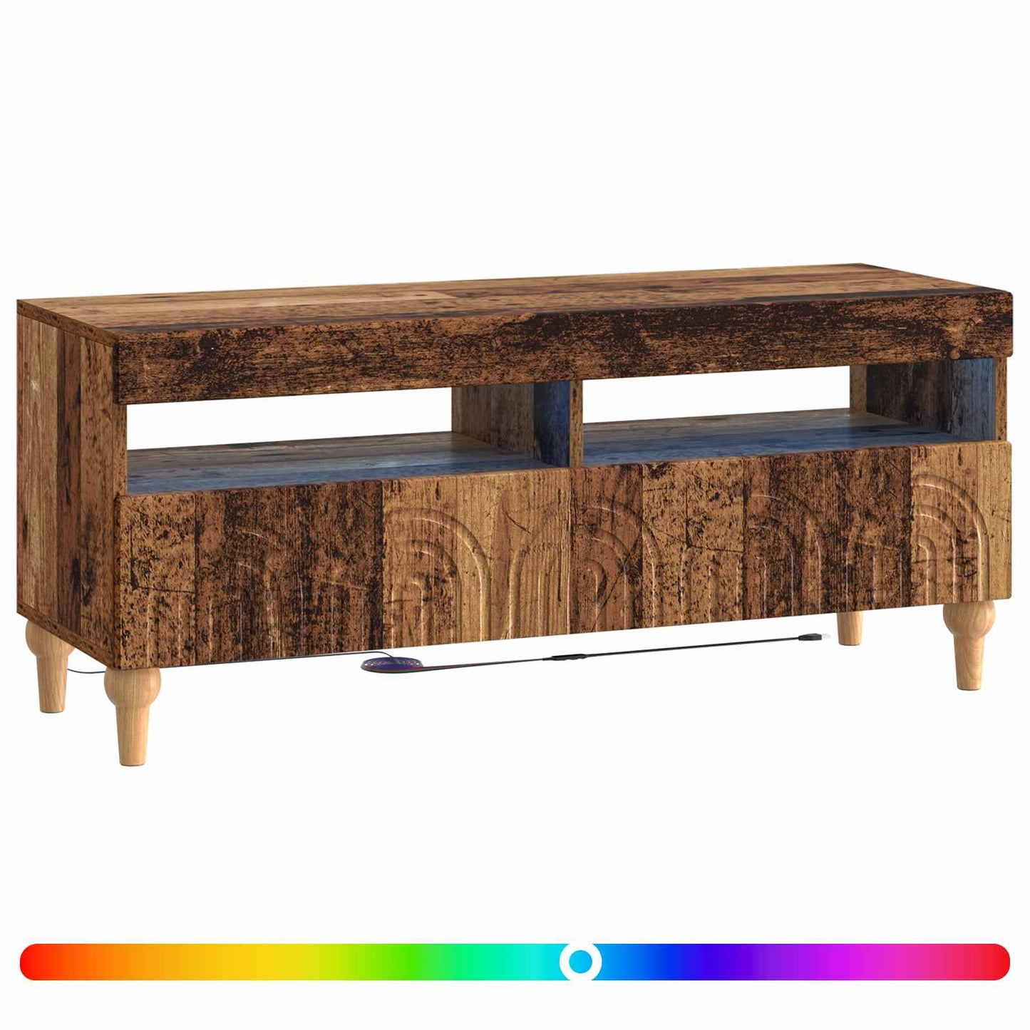 LED tv-meubel Oud hout Bewerkt hout