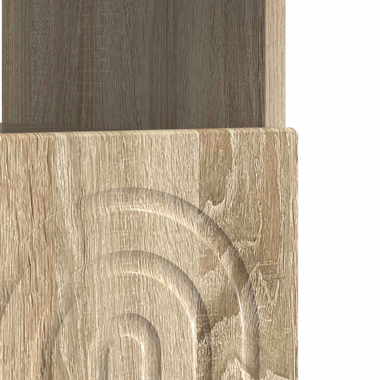 LED tv-meubel Sonoma Eiken Bewerkt hout