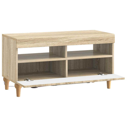 LED tv-meubel Sonoma Eiken Bewerkt hout