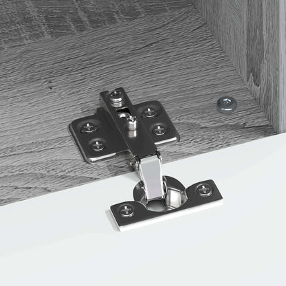 LED tv-meubel Grijs Sonoma Bewerkt hout