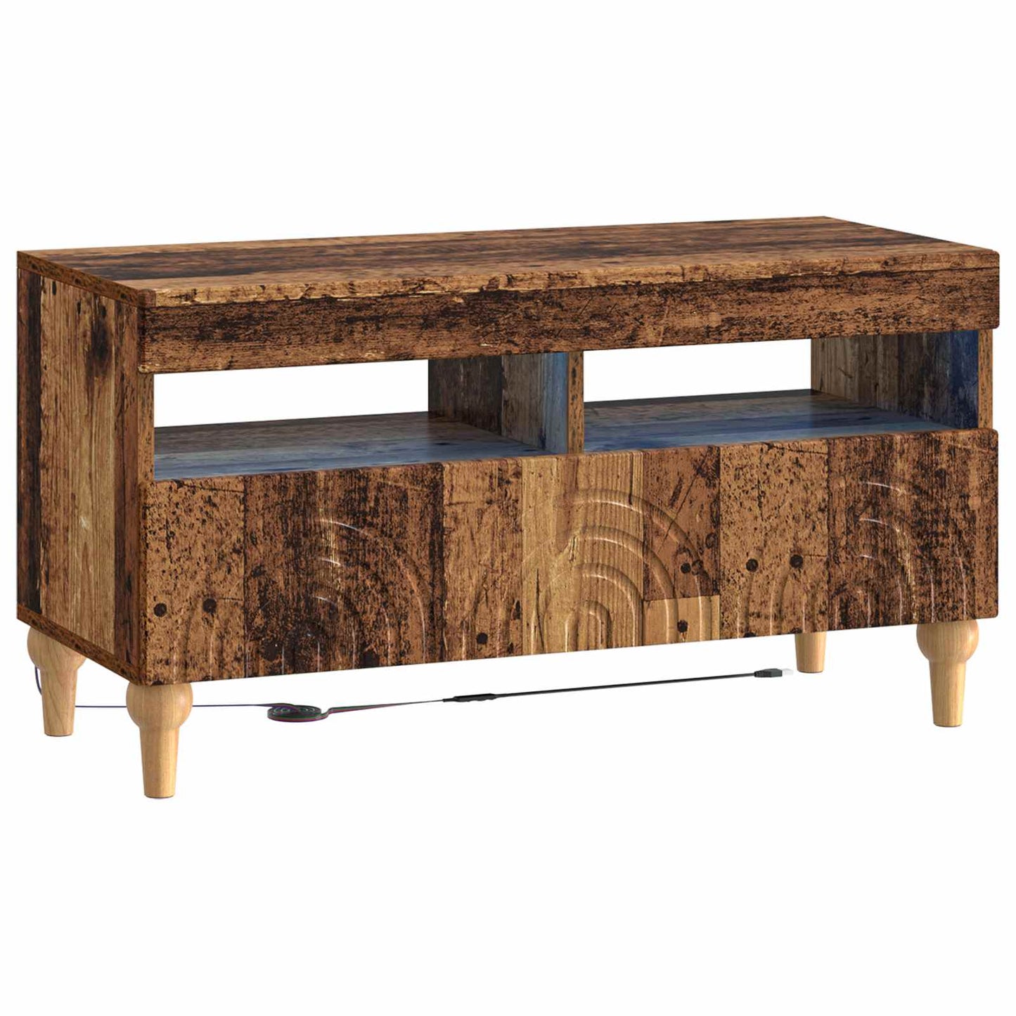LED tv-meubel Oud hout Bewerkt hout