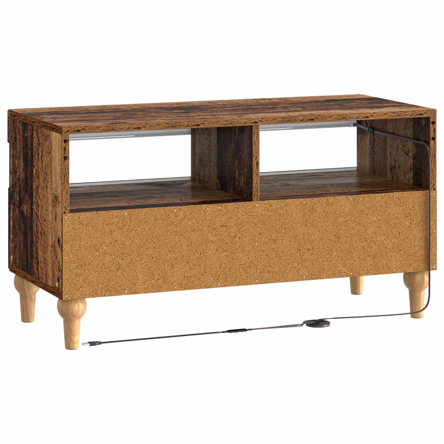 LED tv-meubel Oud hout Bewerkt hout