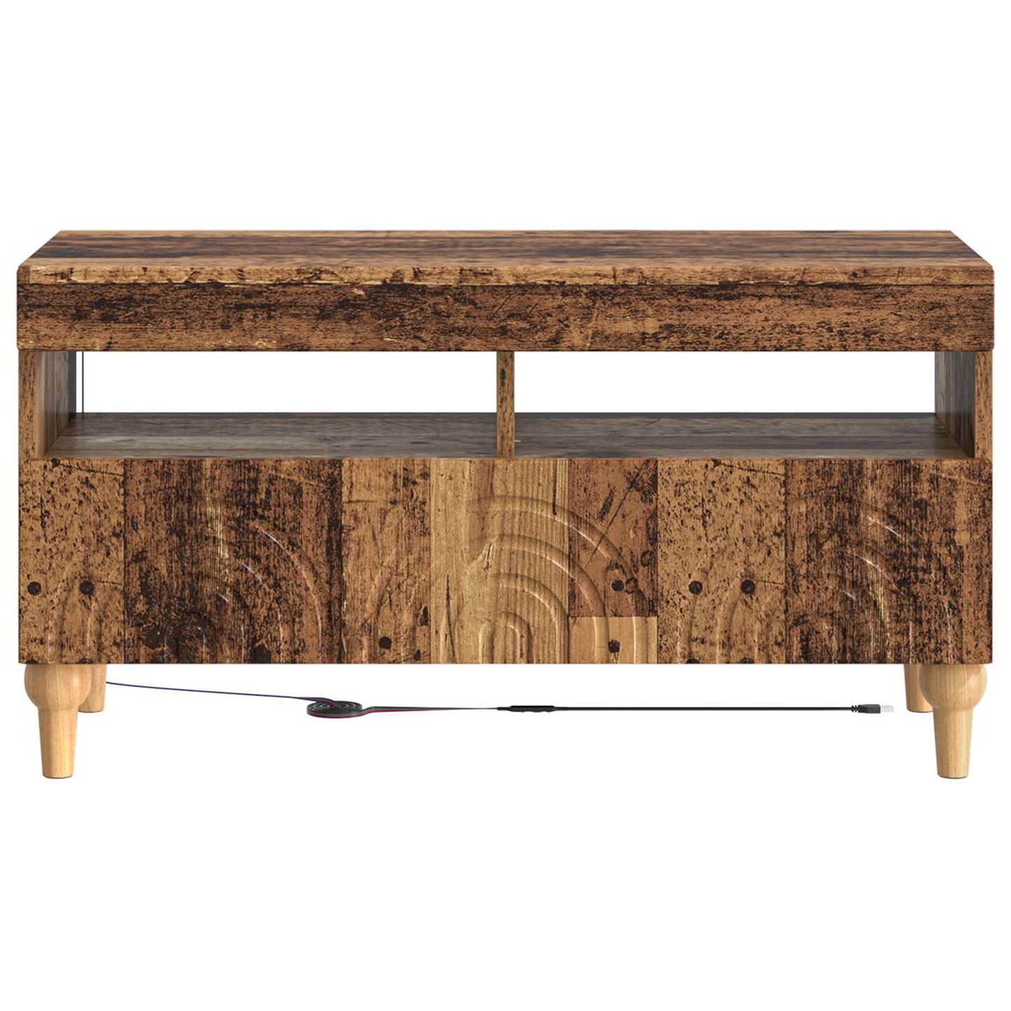 LED tv-meubel Oud hout Bewerkt hout