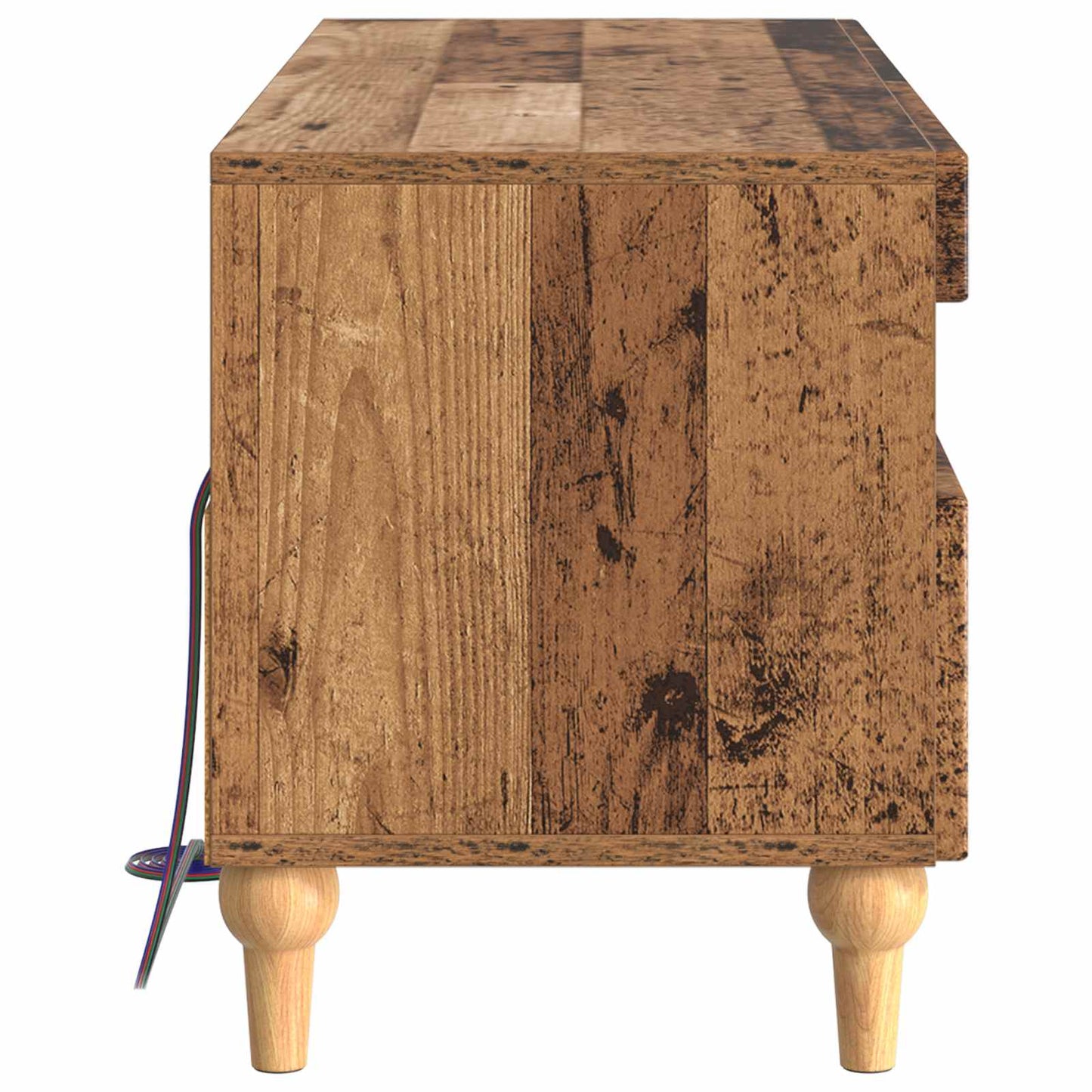 LED tv-meubel Oud hout Bewerkt hout