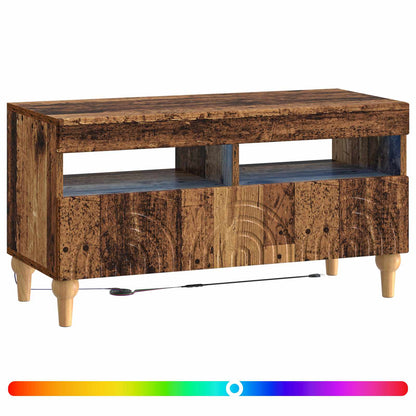 LED tv-meubel Oud hout Bewerkt hout