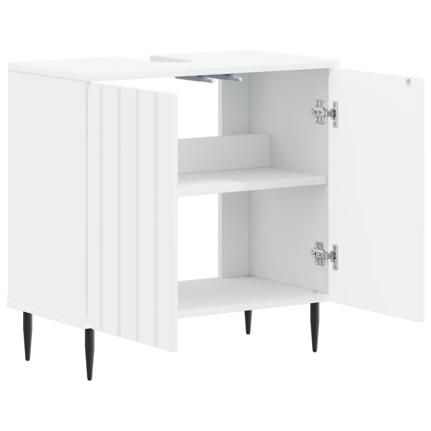 Badkamer wastafelkast ZWOLLE Wit 59,5 x 31,5 x 59 cm