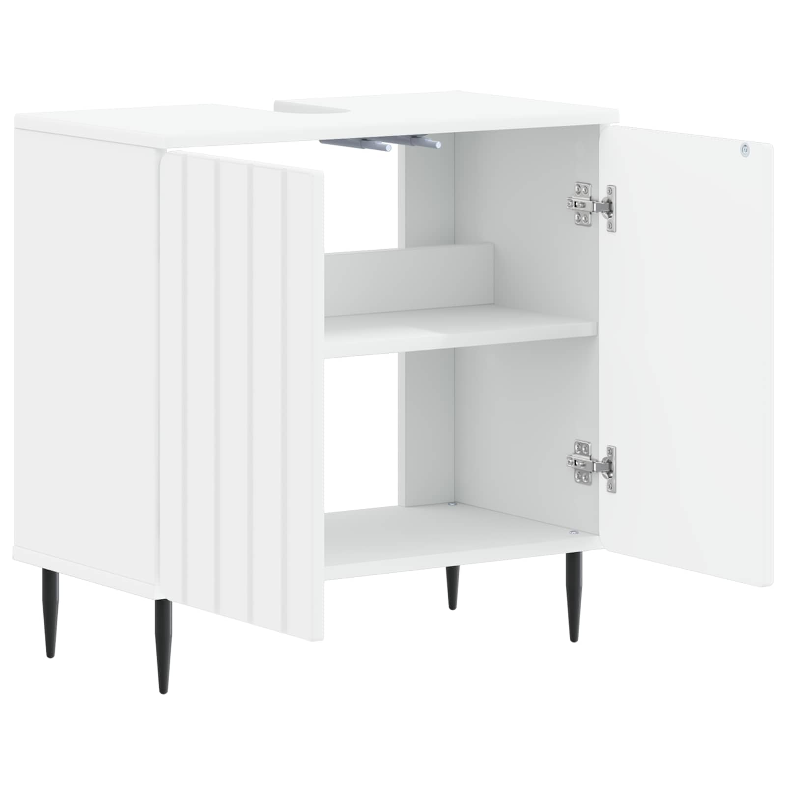 Badkamer wastafelkast ZWOLLE Wit 59,5 x 31,5 x 59 cm