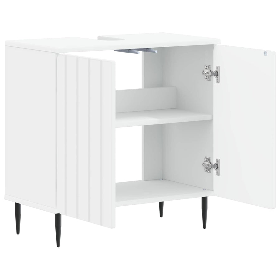 Badkamer wastafelkast ZWOLLE Wit 59,5 x 31,5 x 59 cm