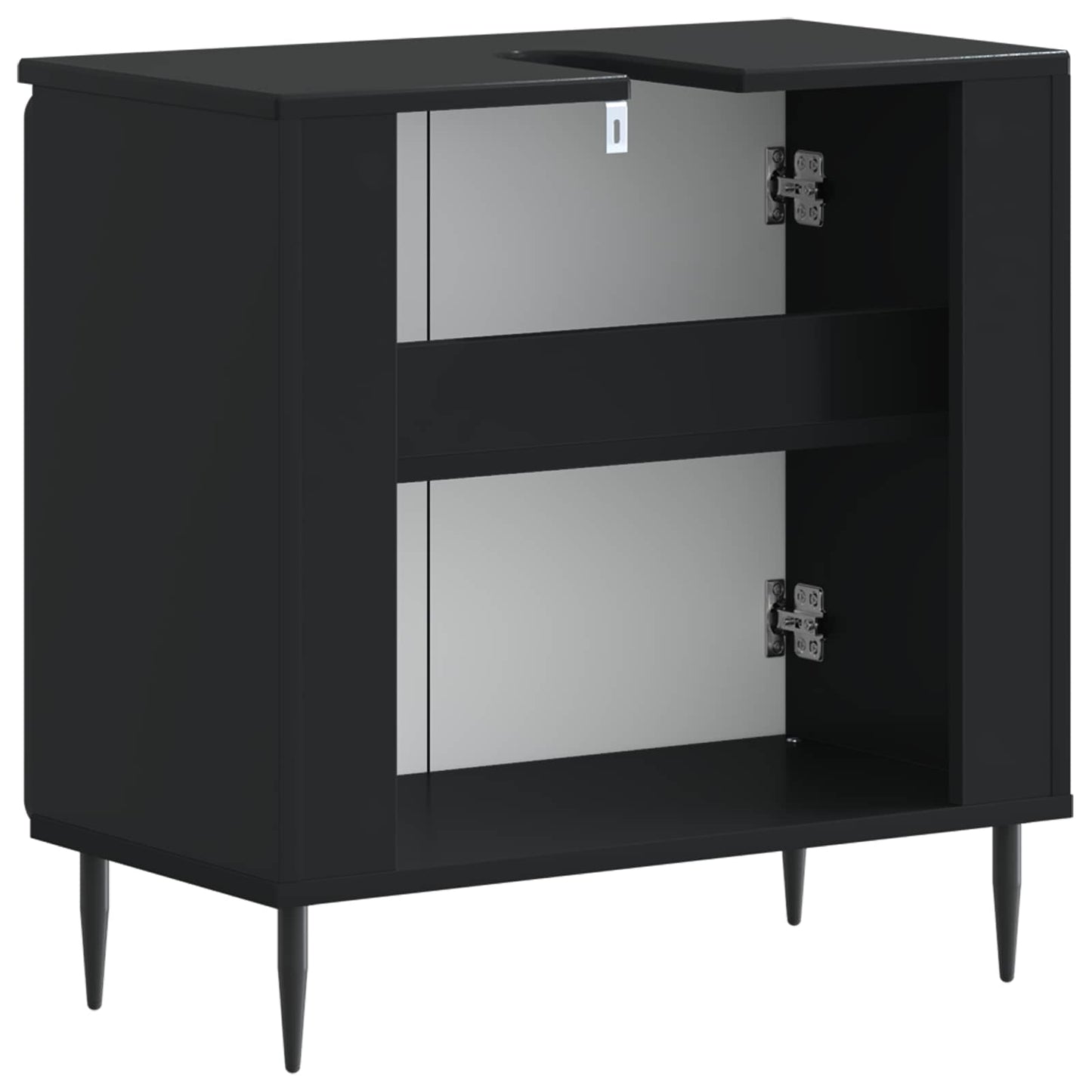 Badkamer wastafelkast ZWOLLE Zwart 59,5 x 31,5 x 59 cm