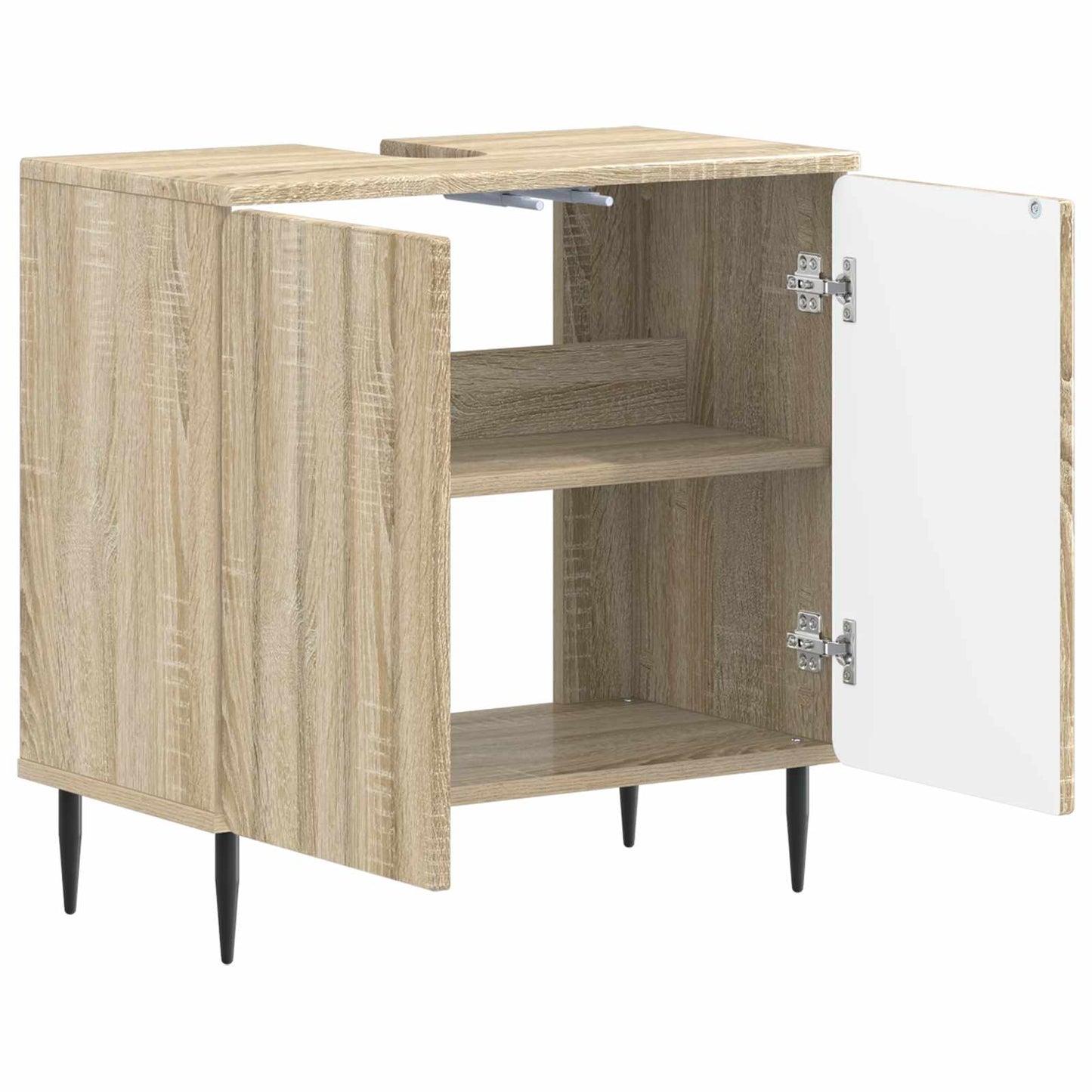Badkamer wastafelkast ZWOLLE Sonoma Eiken 59,5 x 31,5 x 59 cm