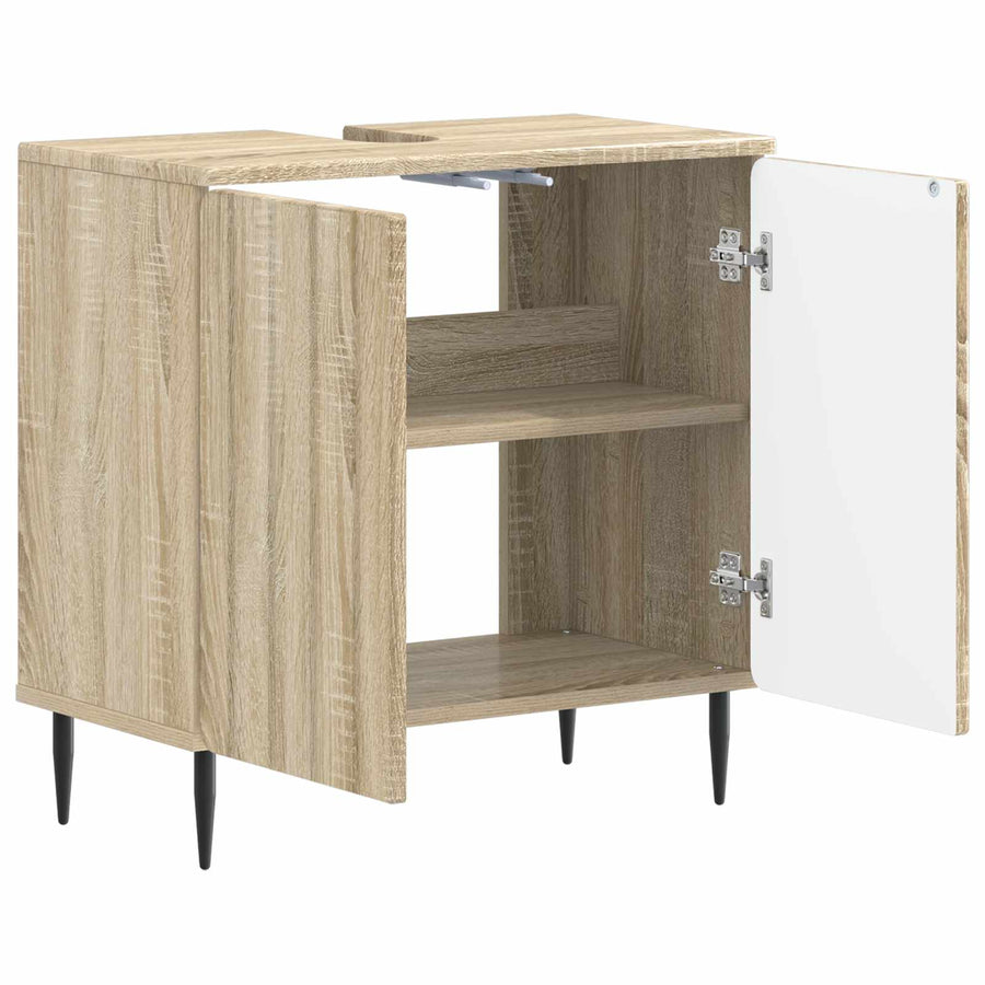 Badkamer wastafelkast ZWOLLE Sonoma Eiken 59,5 x 31,5 x 59 cm