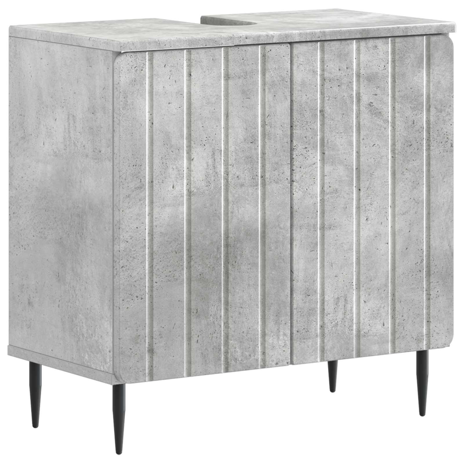 Badkamer wastafelkast ZWOLLE Betongrijs 59,5 x 31,5 x 59 cm