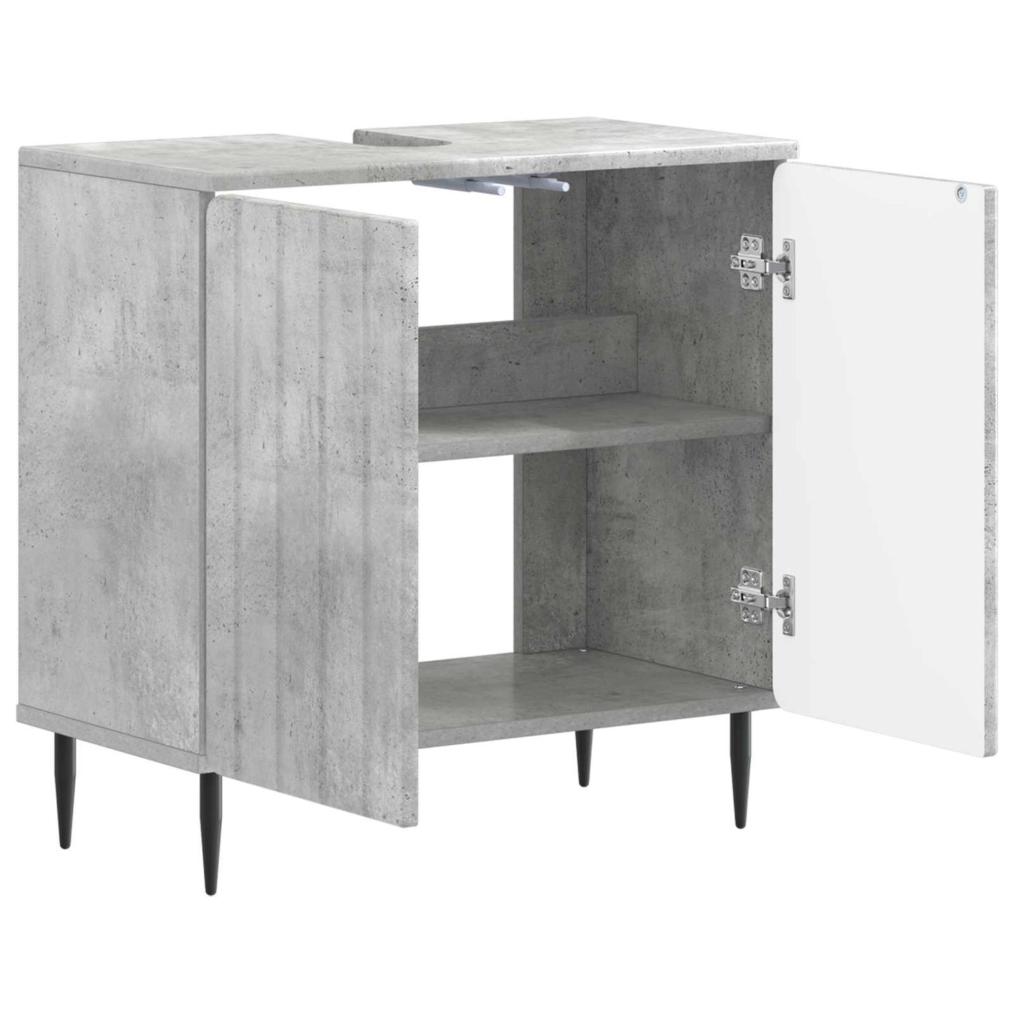 Badkamer wastafelkast ZWOLLE Betongrijs 59,5 x 31,5 x 59 cm