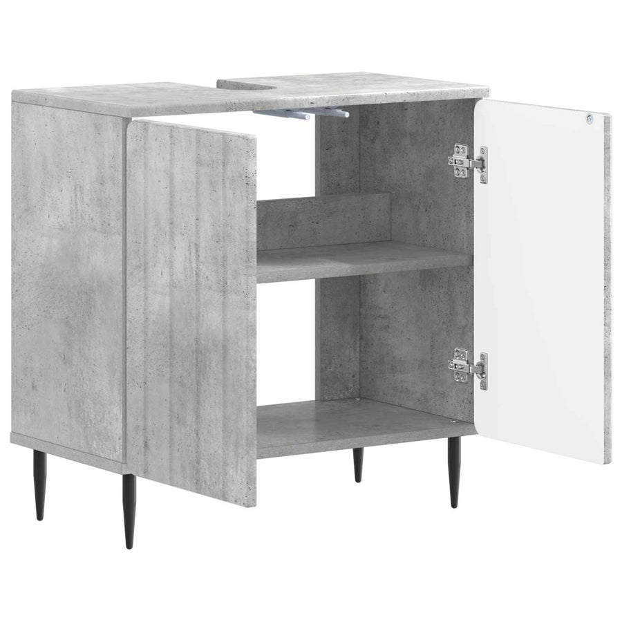 Badkamer wastafelkast ZWOLLE Betongrijs 59,5 x 31,5 x 59 cm
