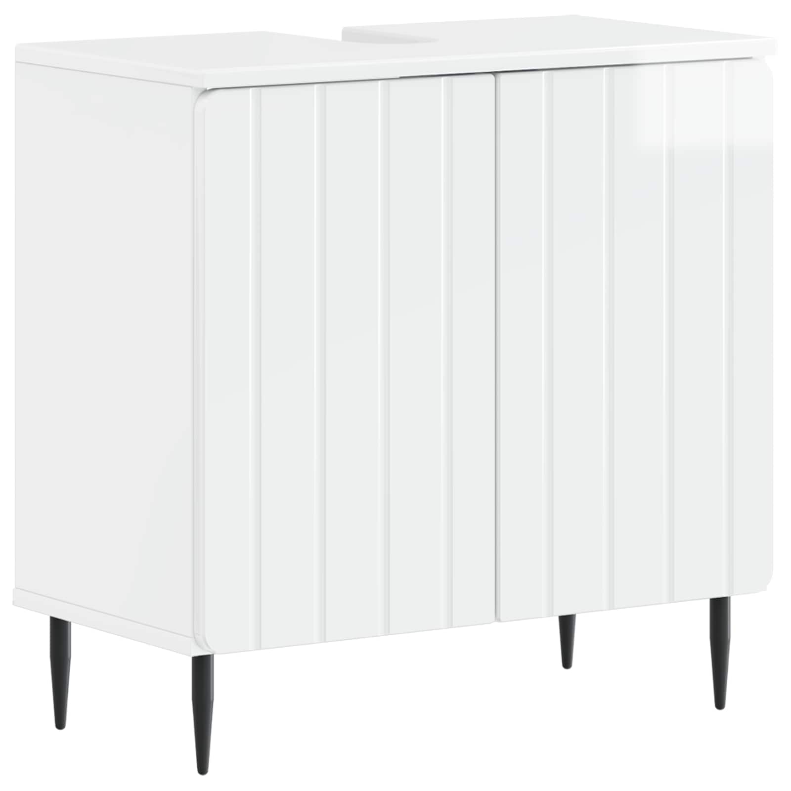 Badkamer wastafelkast ZWOLLE Hoogglans Wit 59,5 x 31,5 x 59 cm