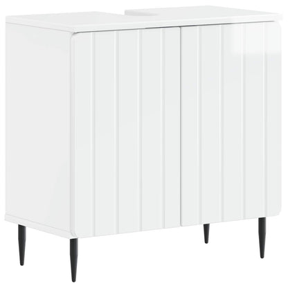 Badkamer wastafelkast ZWOLLE Hoogglans Wit 59,5 x 31,5 x 59 cm